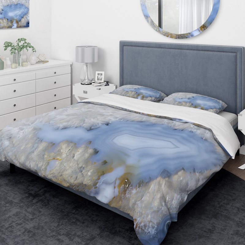 Modern & Contemporary Abstract Duvet Cover, King Duvet Cover + 2 Shams