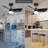 30" Flush Ceiling Fans with Lights & Black Blades,Low Profile Light and Fan with Remote,Small Modern Flush Mount Ceiling Fan with 3 Colour Led for Living Room Bedroom Kitchen-104321102