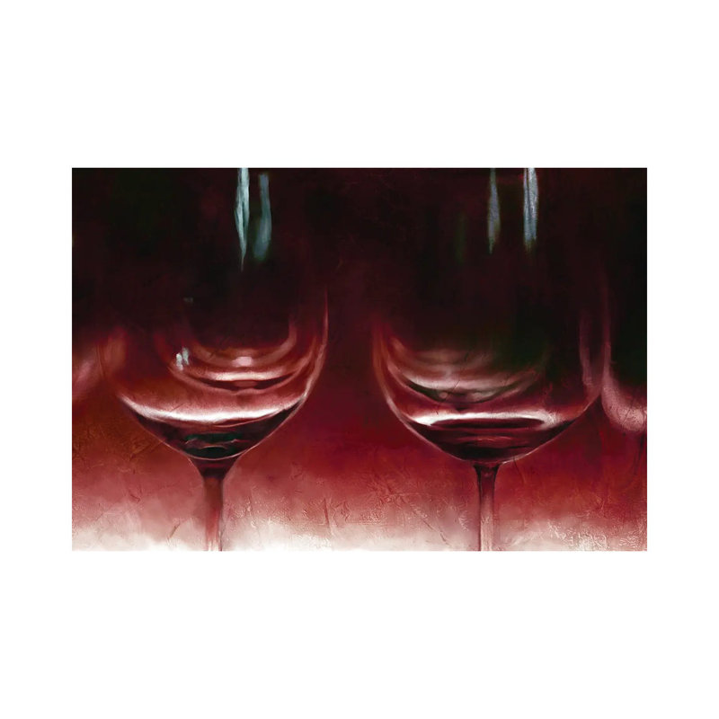 Burgandy Wine by Katrina Jones - Wrapped Canvas Print, 20.32 cm H x 30.48 cm W