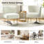 Chaise d'appoint en velours Leona-568796713