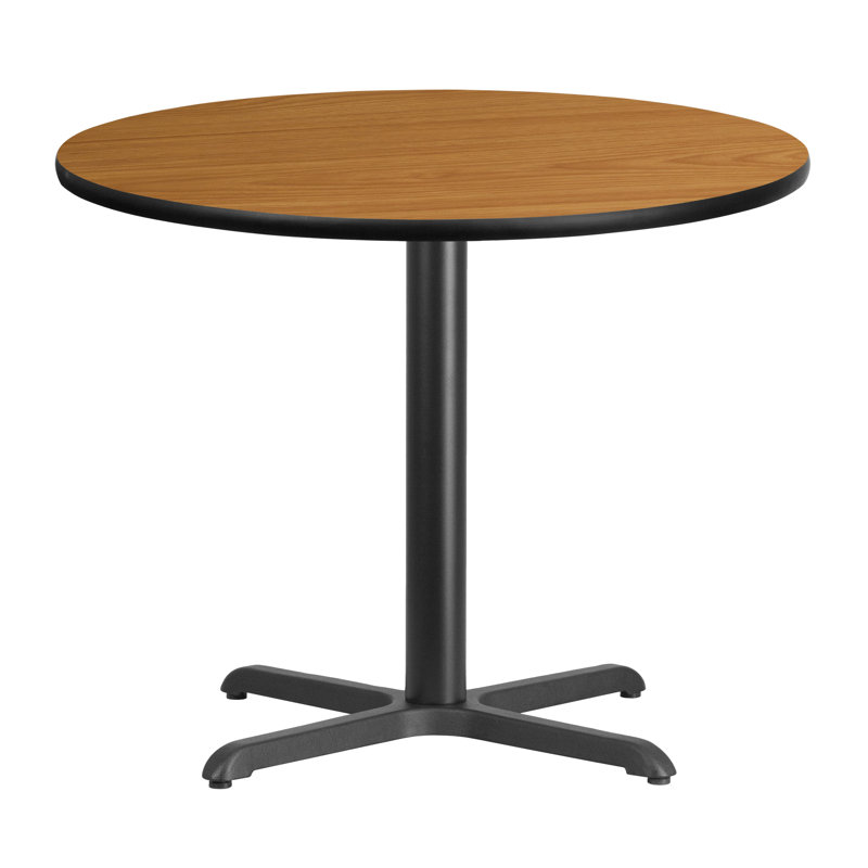 Plateau de table rond en stratifié Carrus, H 31,13 po x l 36 po x P 36 po, Naturel