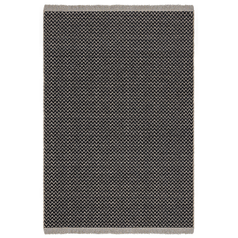 Tapis noir en jute / sisal Marqies, Rectangle 2 pi x 3 pi 4 po