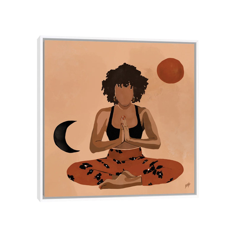 « Harmony » par Bria Nicole-impression d’art graphique, Pas de tapis, H 37 po x l 37 po x P 1,5 po, Toile blanche encadrée
