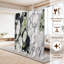 Cloison pliante 4 panneaux paravent en marbre blanc abstrait noir et vert-134502942-134502944