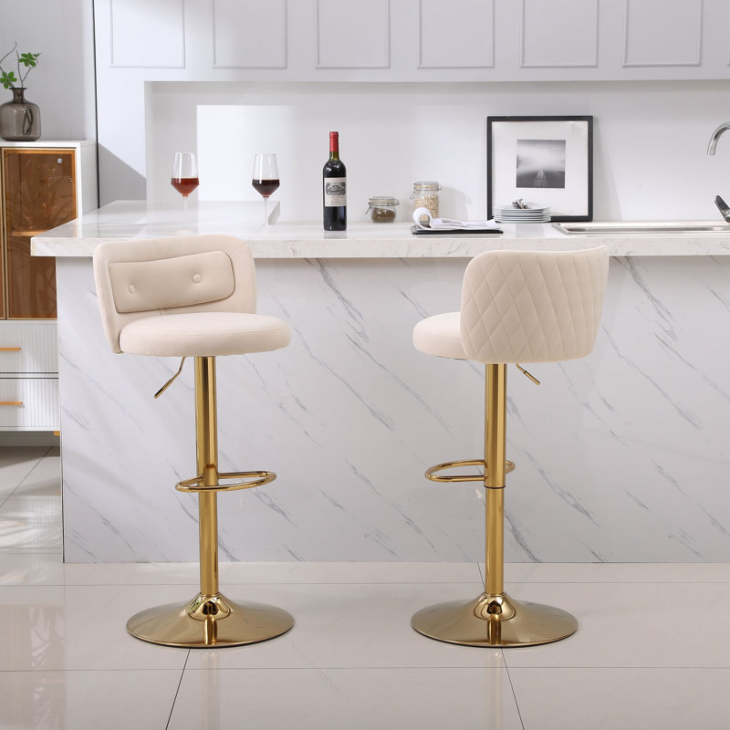 Tabouret à hauteur réglable Berkhamstead Tessa, Beige