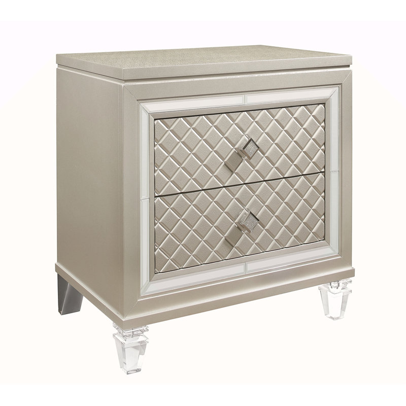 GLAM CHAMPAGNE NIGHTSTAND