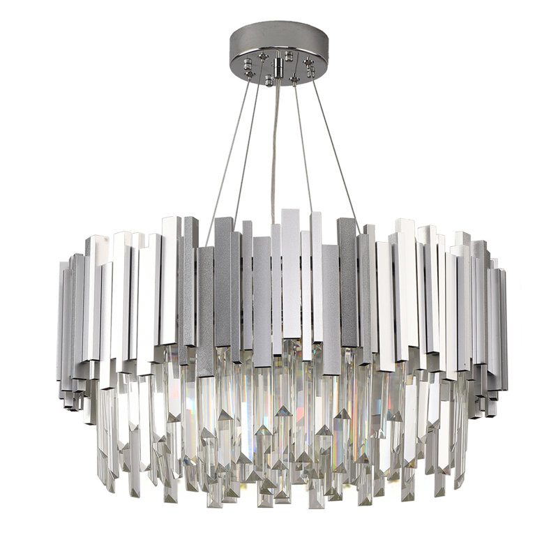 Abaz Chandelier, Silver, 55cm x 30cm, 9