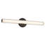 Tole 24-in Black dimmable LED Wall Sconce-162125450