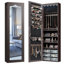 Armoire à bijoux à porte avec miroir pleine grandeur et 6 tiroirs