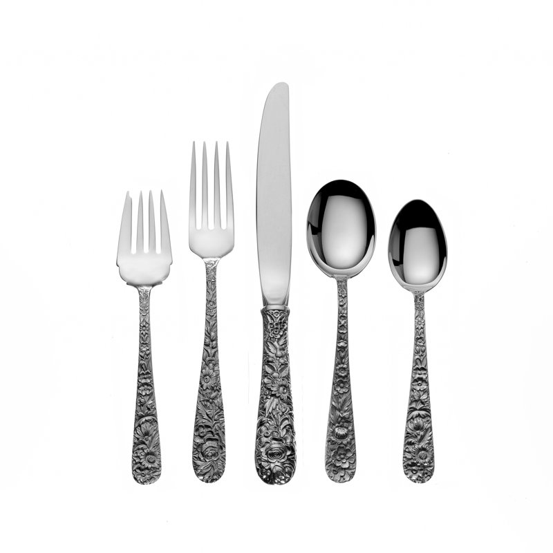 Repousse Steak Carving Knife with Guard