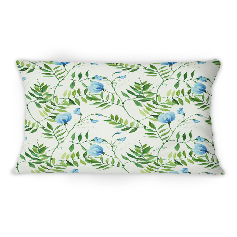 Floral Printed Throw Pillow Covers for Sofa Couch Bed 