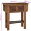 Console Table Mixed Recycled Wood 80x35x80 cm