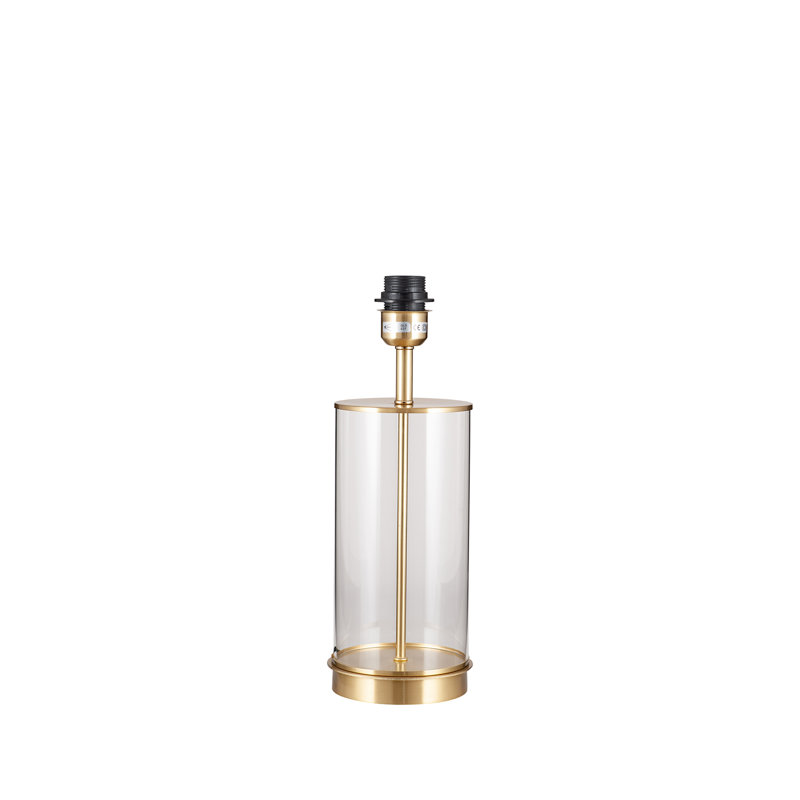 Langton Glass Lamp Base Lamp, Clear/Gold