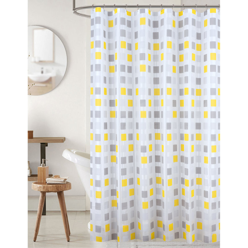 Rideau de douche Bachangada Peva, Jaune
