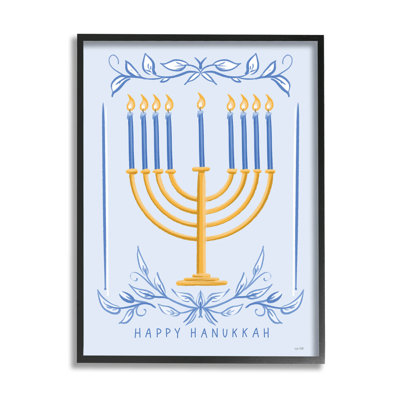 «Happy Hanukkah Botanical Menorah» at-173