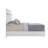 Kontos White High Gloss Queen Panel Bed