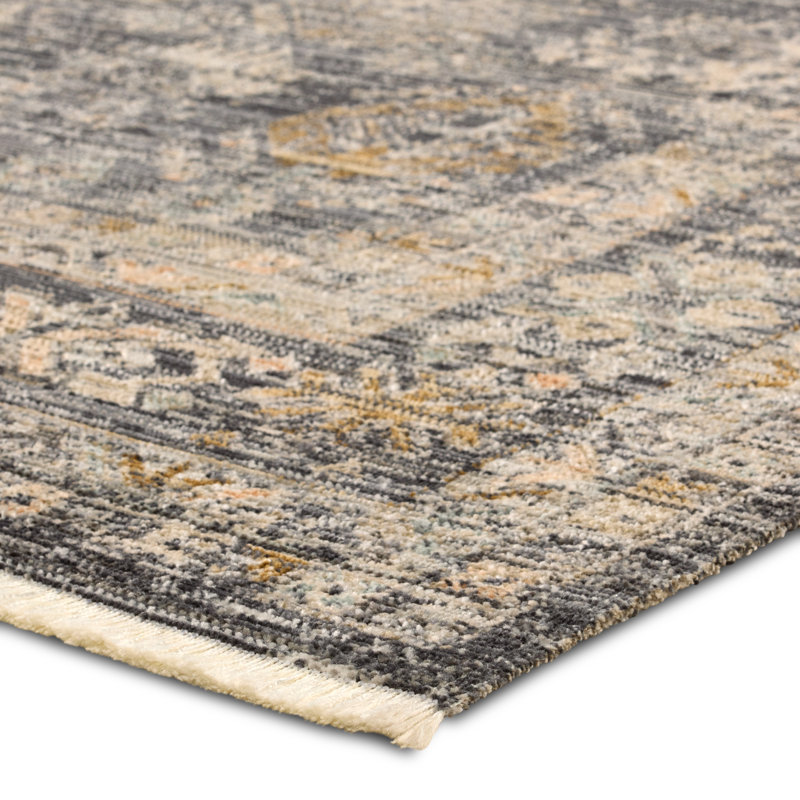 Halladay Outdoor Oriental Blue Area Rug, Rectangle 5' x 7'10"