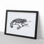 Chameleon in Black & White by George Shaw - Picture Frame Painting Print-55621377-55621378