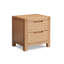 Table de chevet 2 tiroirs en bois massif Burlywood
