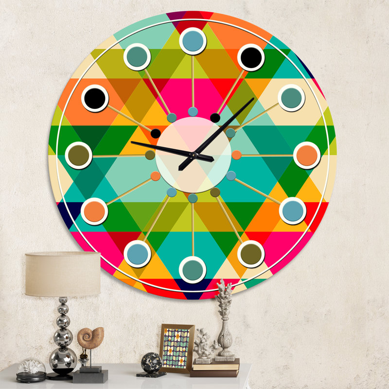 Horloge murale Diamond Mid-Century, Moyenne