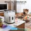 Machine à glaçons en pépites de comptoir produisant 16 kg par jour avec fonction autonettoyante, compacte pour la maison et le bureau