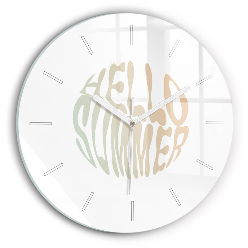 Glass Wall Clock