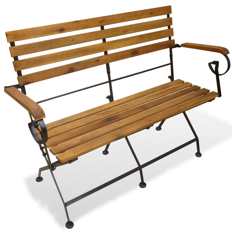 Blanchette Solid Wood Acacia Outdoor Bench