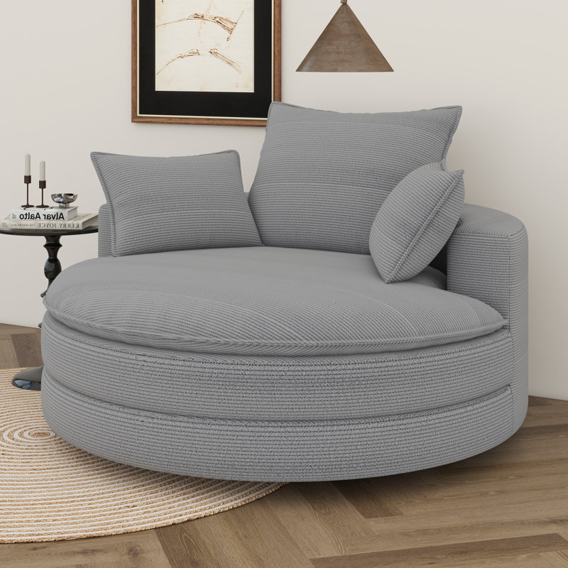 Canapé pivotant Boneless, Gris
