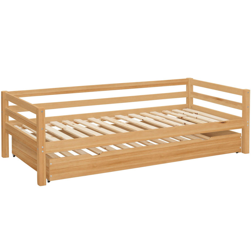 Cordeiro Single (3') Bed with Trundle, Walnut