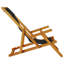 Folding Beach Chair With Armrests Acacia Wood & PVC-coated polyester-243835042