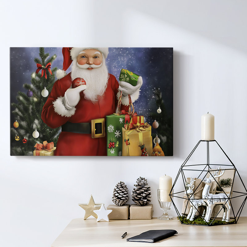 Christmas Holiday Arts - Toile tendue avec châssis, H 8 po x l 12 po