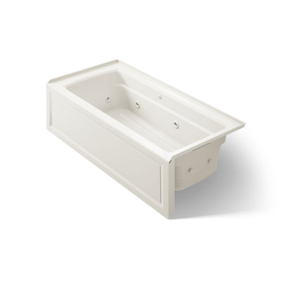 Archer 66" X 32" Integral Apron Heated Bubblemassage Air Bath and Whirlpool with Right-Hand Drain