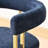 Bingham 4 - Person Dining Table Sets With 52'' Round Table & 4 Upholstered Chenille Gold Chairs-1310289641