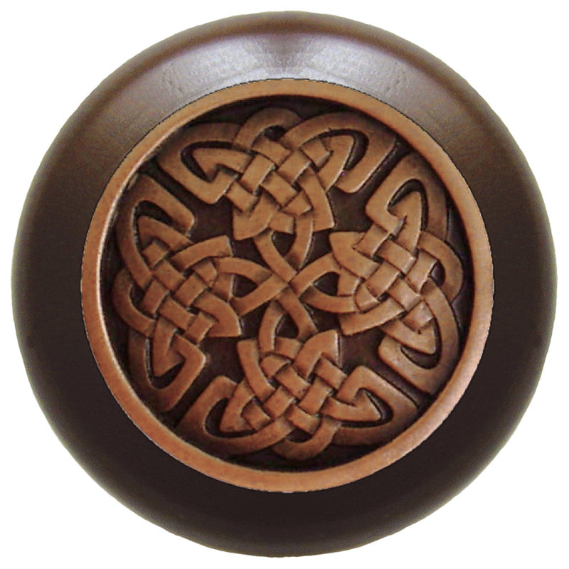 Jewel Mushroom Knob, Antique Copper