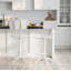 Tabouret de bar 22-33 po Rustic White-89974196