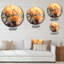 Horloge murale papillon-93382783