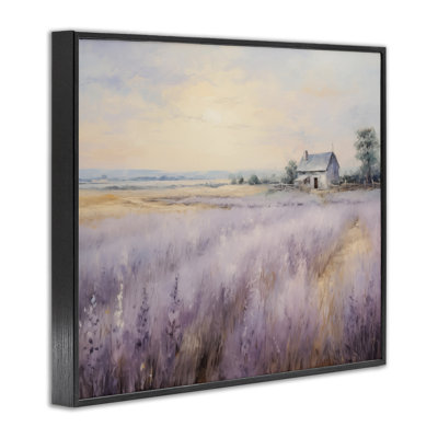 Lavender Farm Fields Framed Giclee, design by Arlington Prints