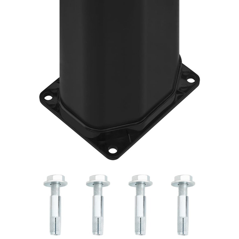 Jowers 217cm H Solar Powered Temperature Controlled Plastic Freestanding Outdoor Shower and Footwash Spout, Black