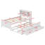 Lit plateforme simple en bois avec lit gigogne, 3 tiroirs et port USB-500320054