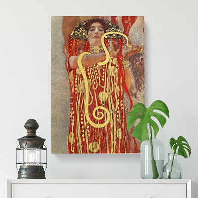 Hygeia by Gustav Klimt - Wrapped Canvas