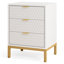 40cm W Metal Bedside Table