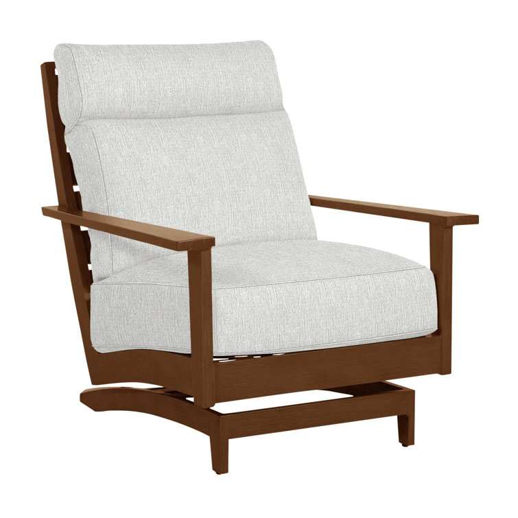 Kennebunkport Wrought Aluminum Outdoor Spring Lounge Chair