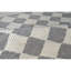 Tapis gris / blanc tissé à la main de haute qualité-71851306