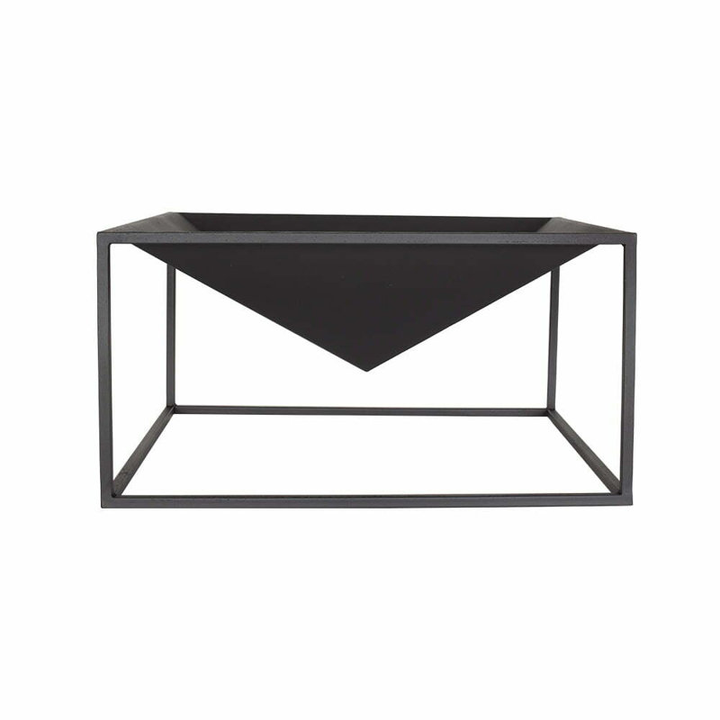  31cm H x 60cm W Steel Wood Burning Outdoor Fire Pit