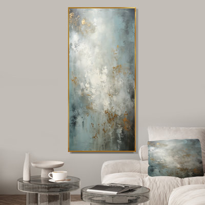 Minimalism Grey Lunar Surface 5 - Tachisme Wall Art