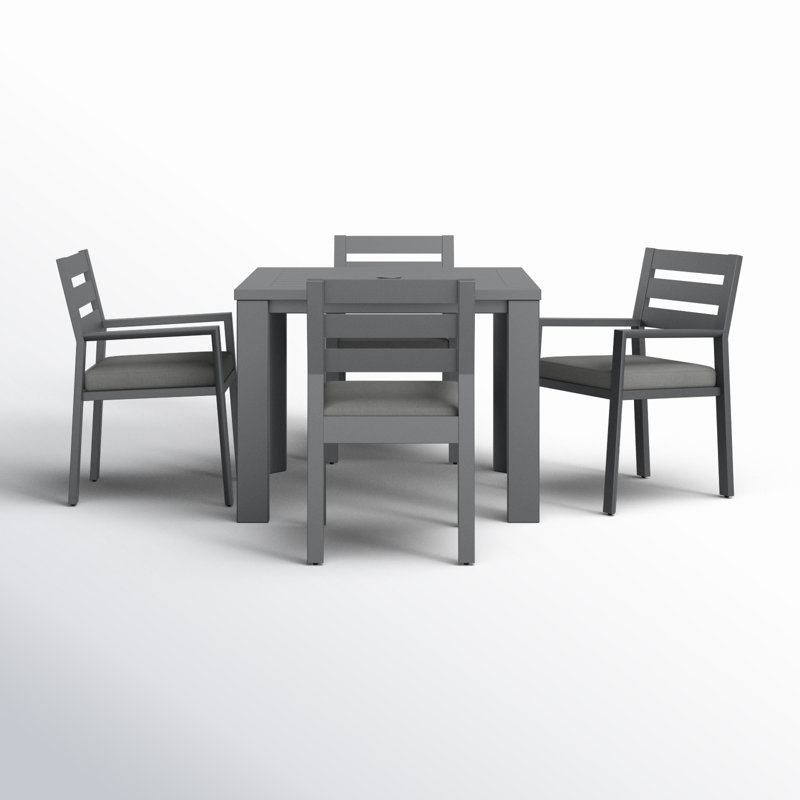 Greyson Square 4 - Person Outdoor Dining Set with Cushions