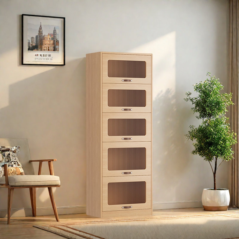 Rabehi, Brun, (5 tablettes) H 66,1 po x l 23,6 po x P 13,7 po