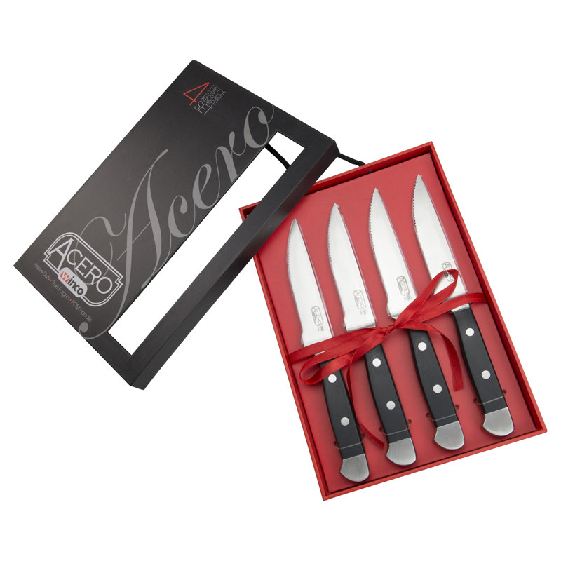 Ensemble de couteaux steak 4 pièces winco