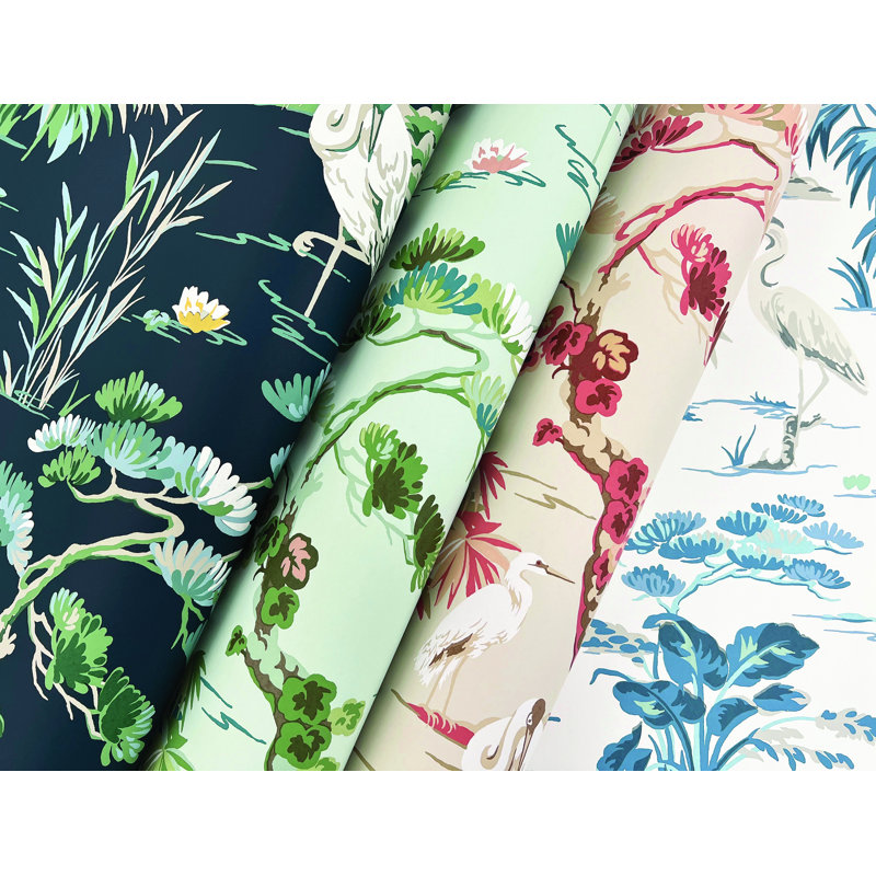Bridgewater Floral Double Roll, Navy