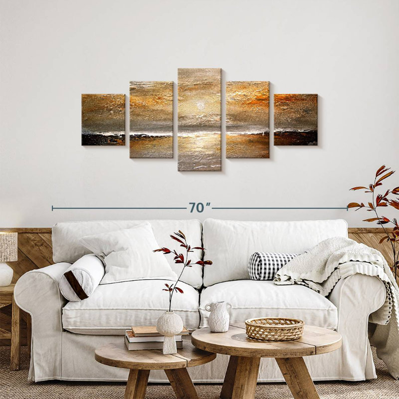 Rustic Sunset I, 24" H x 55" W